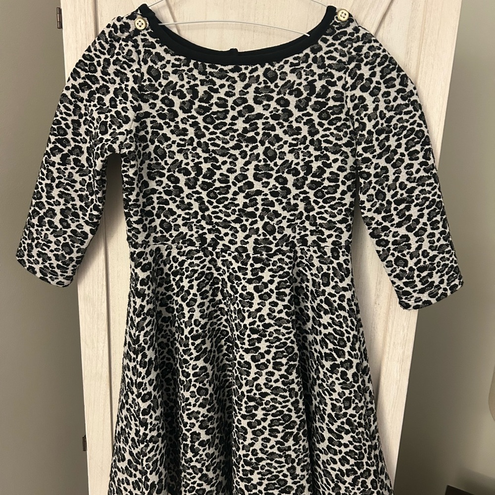 Leopard Dress Size 6 Janie and Jack Formal Dress Black and White